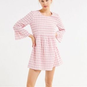 Urban Outfitters pink gingham dress